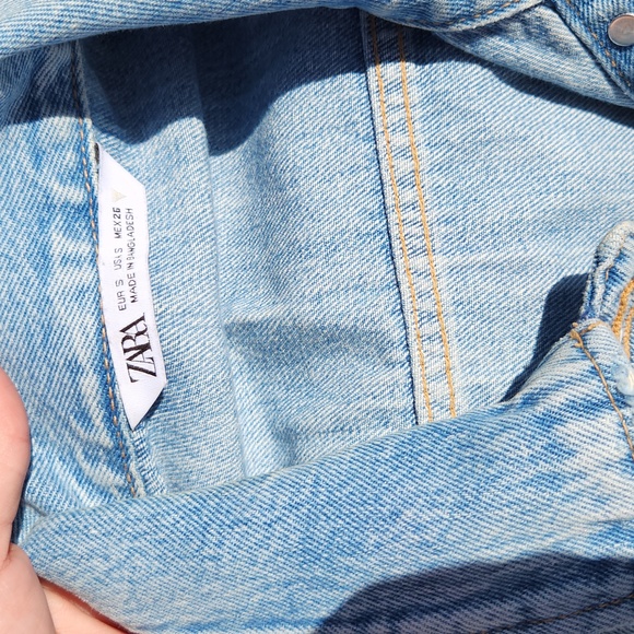 ZARA DENIM ROMPER SIZE SMALL - Picture 2 of 10